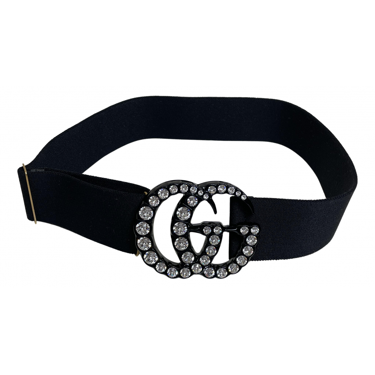 Gg buckle belt Gucci Black size 80 cm 